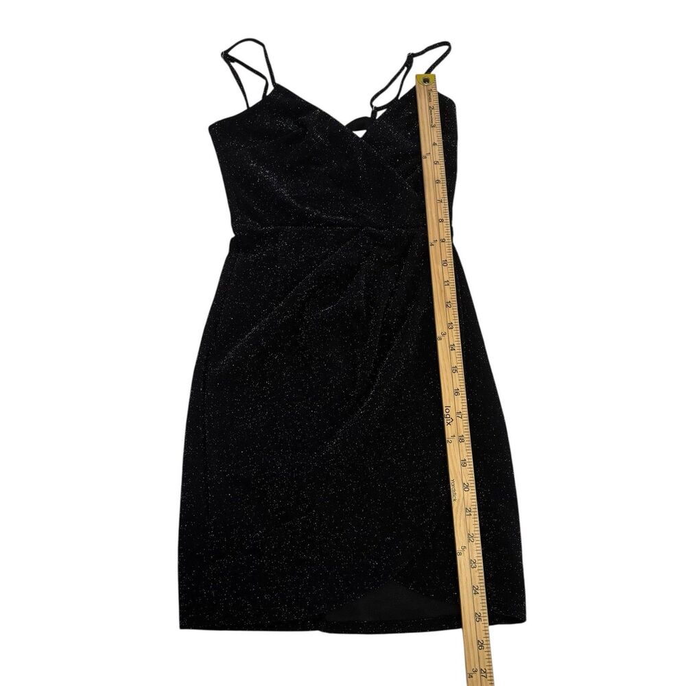 Altar’d State Black Metallic Sleeveless Mini Dress Size XXS Glam Sexy Holiday - Picture 10 of 10